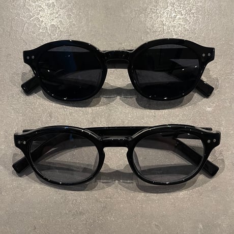 SE25SG_CA016（S） / Color lens Boston Sunglasses (Black/Grey)