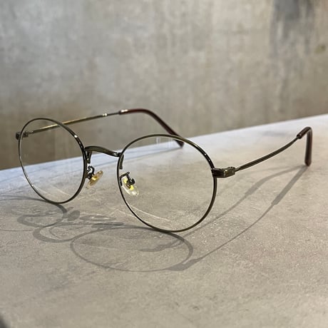 SE26SG_CA014（S） / Metal Round Frame Sunglasses (Gold/Clear)