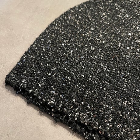 2409HW0047(S)/ Spangle knit cap（Black）