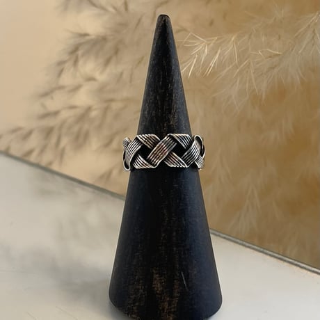 2405RG0468 /  Double line cross design ring（Silver）