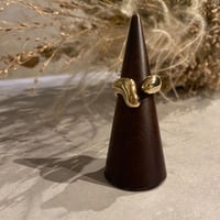 Metal craft opening ring（Gold） / 2211-RG0268