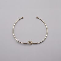 knot design choker（gold）  / 2108-NC077
