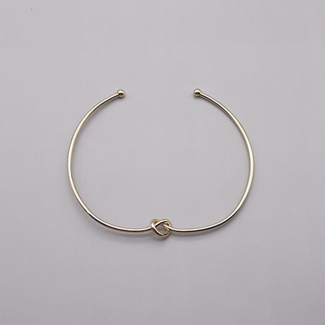 knot design choker（gold）  / 2108-NC077