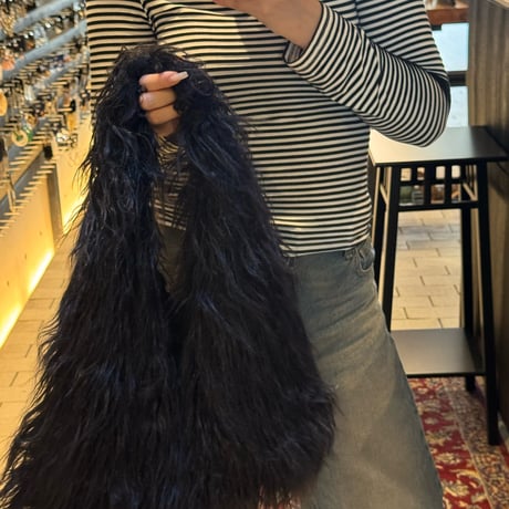 2509BG039(S) / Monster fur Tote Bag (Mint Green)