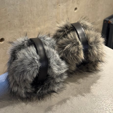 2601GS063(S)/ Fake Fox fur earmuffler（Grey Mix）