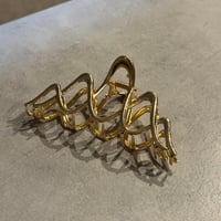 2601HA0081(S)/ Metal Wave Hair Clip （Gold）