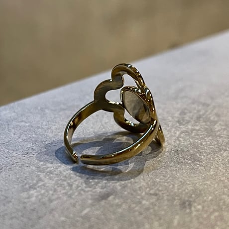 2601RG0729 / Round Flower motif ring（Gold）