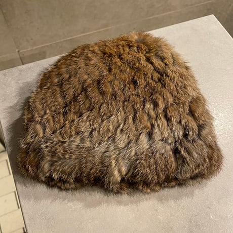261SL0103AX(S) / Fur Skully Hat（Brown Mix）