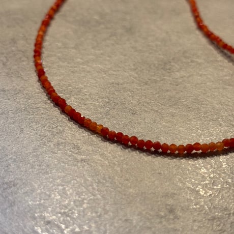 2503NC0327／ natural stone  necklace（carnelian)