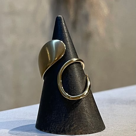 2504RG0612 / Asymmetry curve design ring（Gold）
