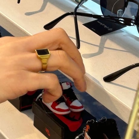 【Select】IM24AC_RG001 / Square plate ring（Gold）