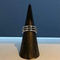 2604RG0762 / Double line rope ring（Silver）
