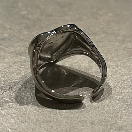2504RG0602 / Black Heart motif ring（Silver）