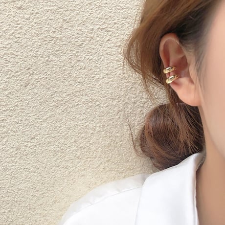 Small Ring Cartilage Ear Cuff （SILVER）  / EC-036