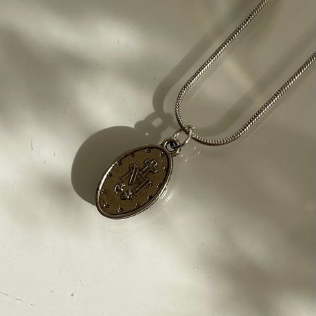2401NC0223 / Maria plate Necklace（Silver）