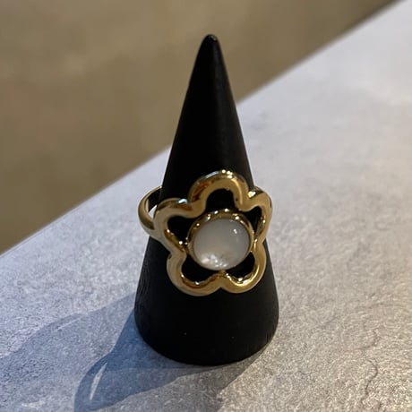 2601RG0729 / Round Flower motif ring（Gold）