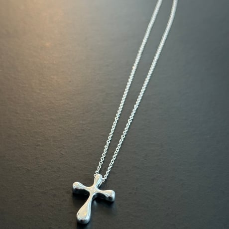 2407NC0254 / Volume Cross Design necklace (Silver)