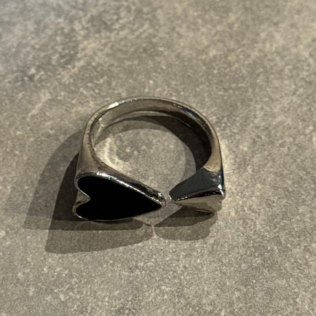 2508RG0673 / Black  Heart ring（Silver）