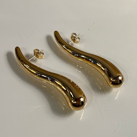 2403PR0663_A / Drop wave design Pierce（Gold）