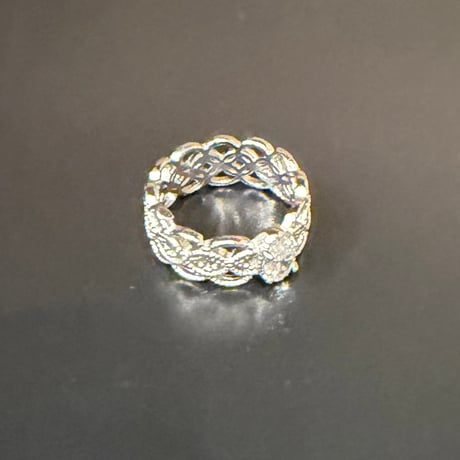 2604RG0767 / Stone lace design ring（Silver）