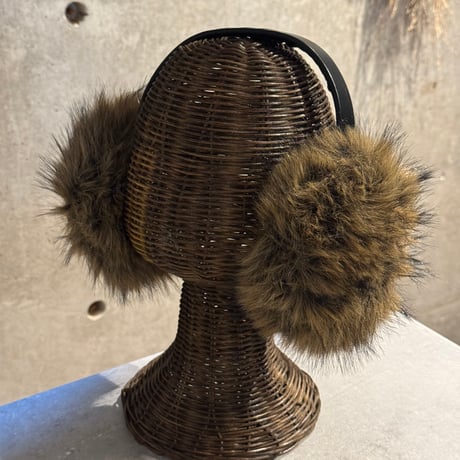 2601GS063(S)/ Fake Fox fur earmuffler（Brown Mix）