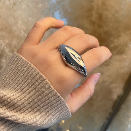 2501RG0561 / Drop double finger ring（Silver）