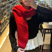 2509GS042(S)/Knit Triangle Stall(Red)