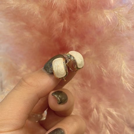 Shell round Earring（Gold）/ 2210_ER0121