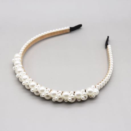 Big Pearl irregularity headband（Pearl）/ HA-030