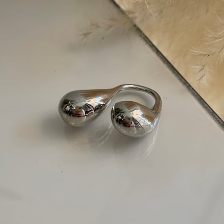 2403RG0415 / Double drop design ring（Silver）