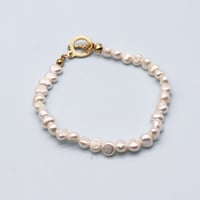 Mantel Freshwater Pearl Bracelet（Pearl）/ 2106-BR061