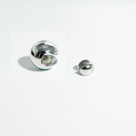 Single Ball Chunky  Earcuff （Silver/Large） / EC046