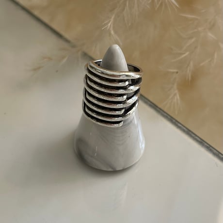 2403RG0411 / Long layer line design ring（Silver）