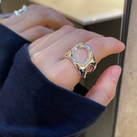 2501RG0562 / Irregular Hole ring（Silver）