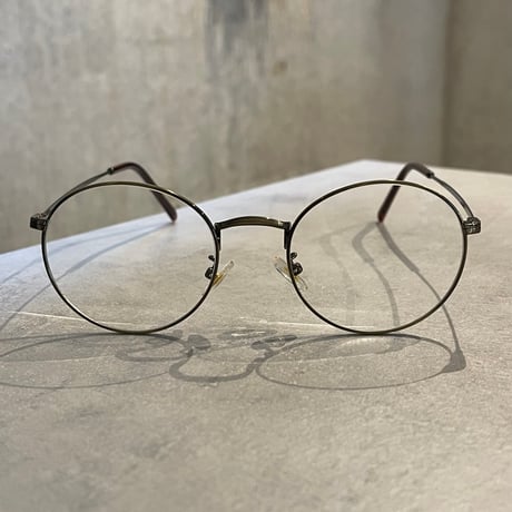 SE26SG_CA014（S） / Metal Round Frame Sunglasses (Gold/Clear)