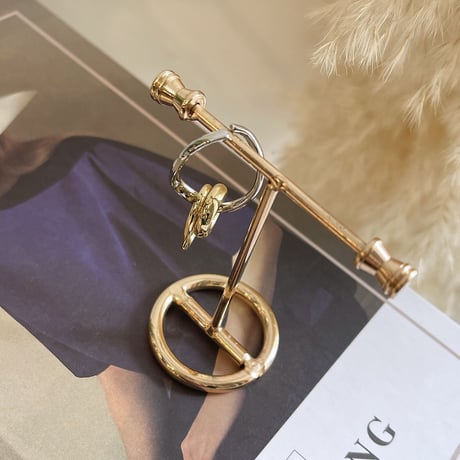 23SSEC001 / Circle layer bi-color Ear Cuff（Silver）
