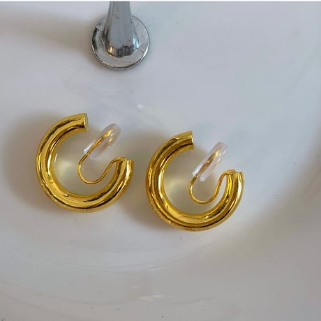 Metal Hoop Earring（Gold）/ 2203_ER0108