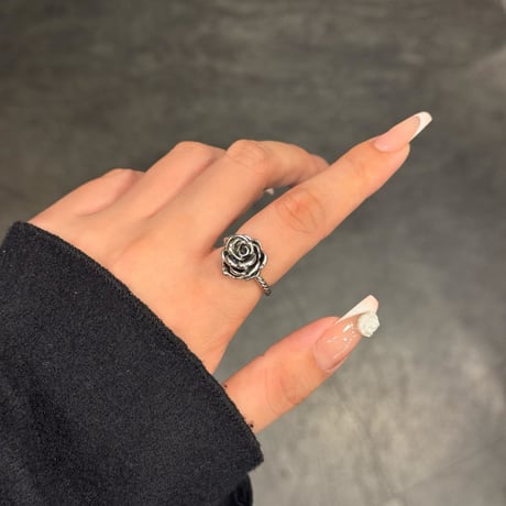 2410RG0522 / rose motif rope line ring（Silver）