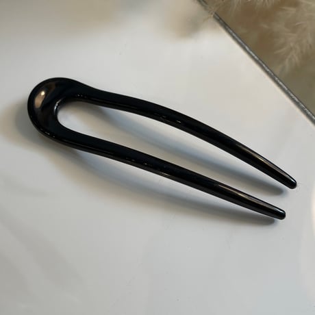 2403HA0073 / Simple color hairpin（Black）