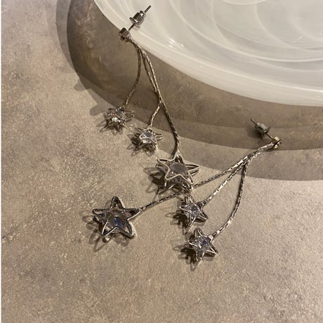 Three star drop Pierce（Silver） / 2211_PR0539