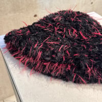 2501HW0067(S)/ Mix far knit cap（Black Mix）