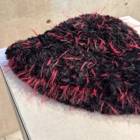 2501HW0067(S)/ Mix far knit cap（Black Mix）