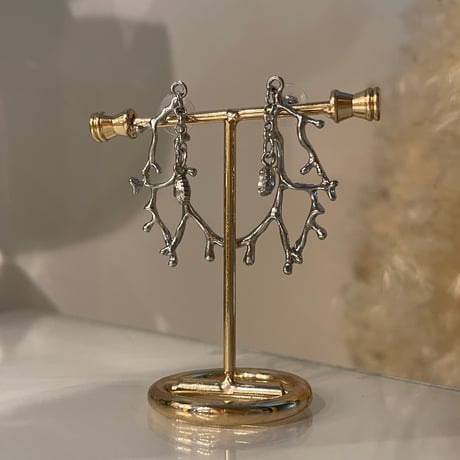 2312PR0620 / Brunch bijou charm Pierce（Silver）