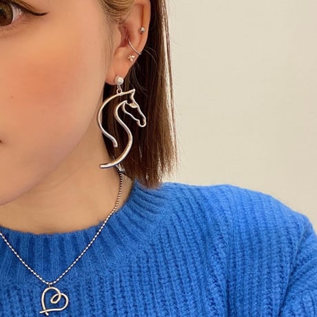 CALEE 八木勇征着用ピアス MOON ROLL SILVER PIERCE CATEGORY SILVER