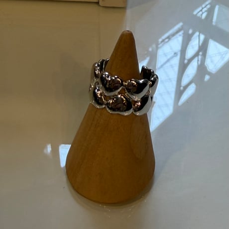 2605RG0786 / Double heart line ring（Silver）