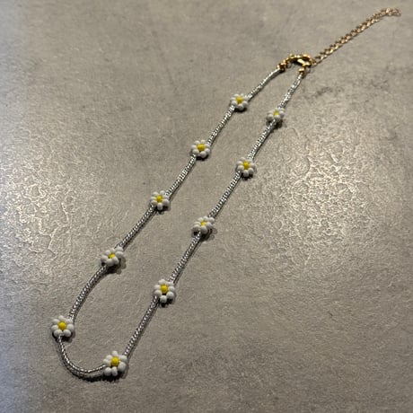 2503NC0325／ Flower bees necklace（clear）