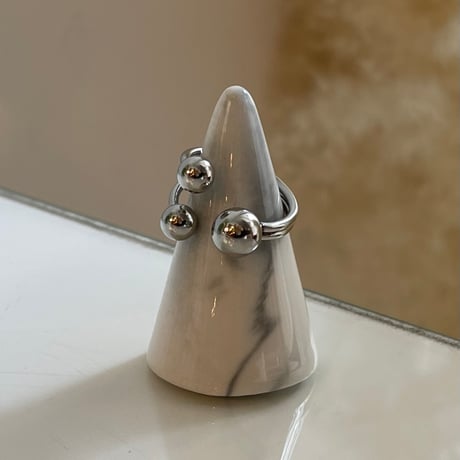 2401RG0385 / Mini triple ball ring（Silver）