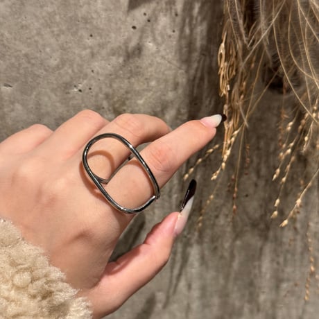 2504RG0617 / 2Way double finger ring（Gold）