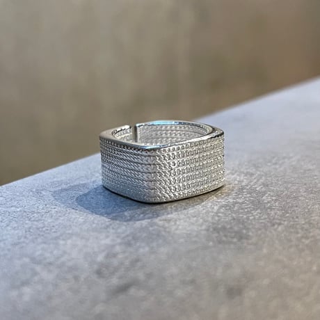 2601RG0732 / Square mesh ring（Silver）
