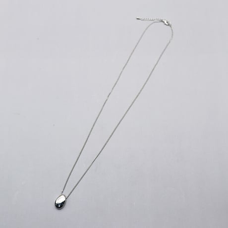 Tear drop  type  long Necklace（Silver）/ 2110-NC112